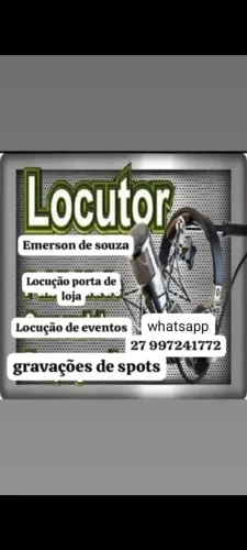 Locutor de portas de lojas é eventos