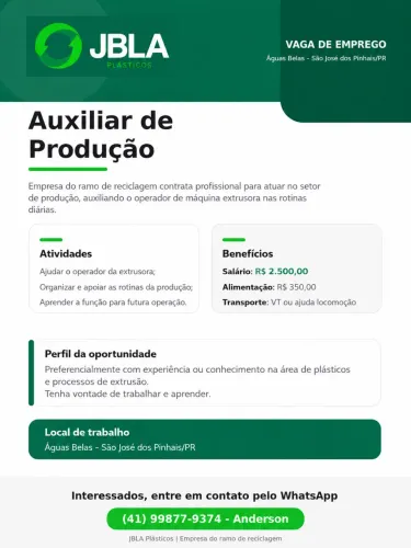 VAGA DE EMPREGO
