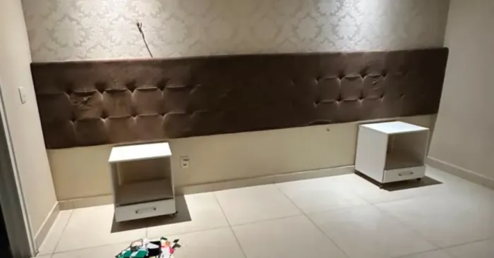 Cabeceira estafada para cama