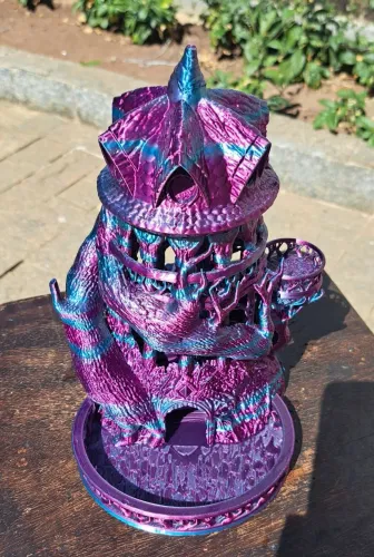 Torre de dados do Druida e dos Elfos - RPG - Impressão 3D