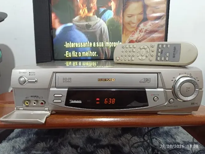 Vídeo Cassete Semp X688 c/ controle (7 cabeças Hi-Fi Stereo)