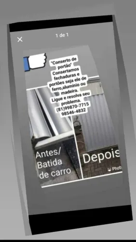 Conserto de portas e portões de ferro alumínio e madeira