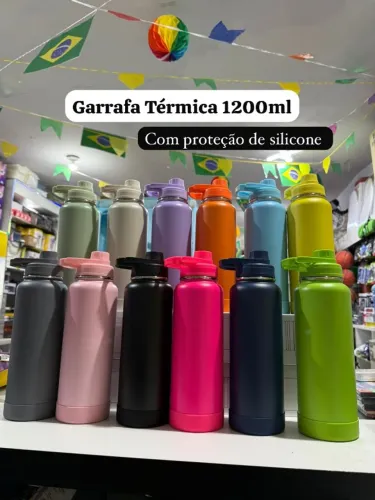 Garrafa Térmica Premium 1200ml - Tampa Antivazamento