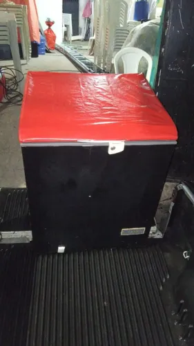 Freezer consul 220 litros uma tampa.