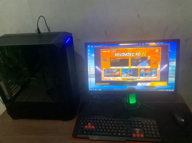 Pc gamer completo gtx1650 i5 12400f 1T de ssd monitor 23 polegada