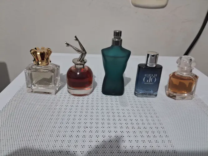 Miniaturas de perfume com caixa valores por unidade