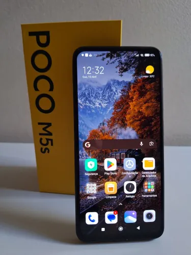POCO M5s 128GB / 6GB RAM - Conservado, Caixa e Acessórios
