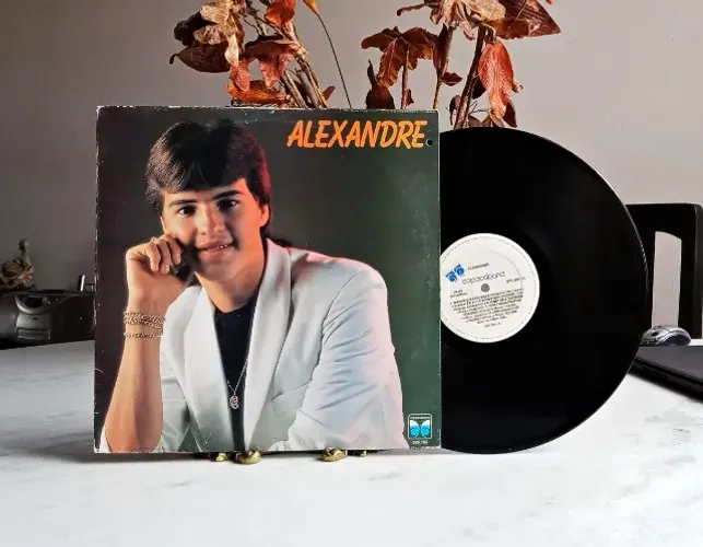 raro lp vinil - alexandre - distante da saudade (1989)