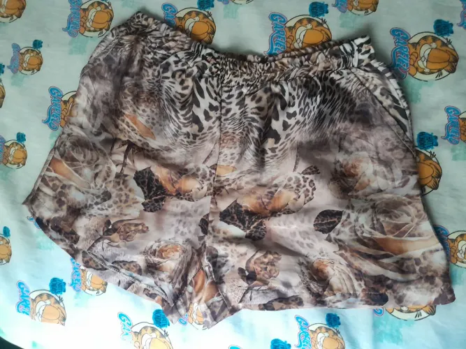 shorts feminino estampa animal print