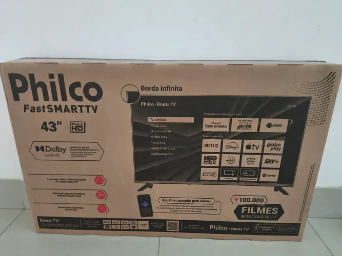 Vendo tv 43 Philco nova na caixa