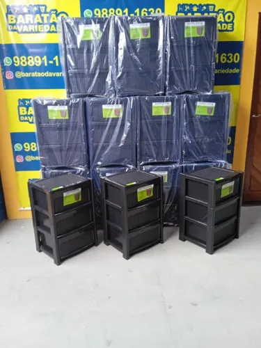 gaveteiro 3 gavetas grande ratam topplast