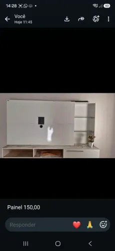Painel de TV branco 