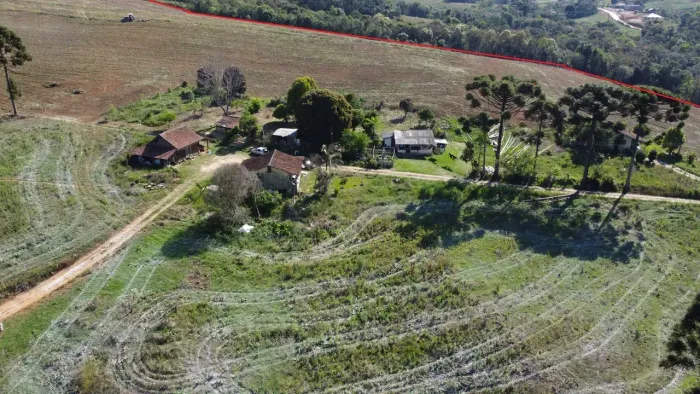 Área rural Campo Largo 40,4 hectares, Bateias, 30 min Curitiba,1.700m do asfalto.
