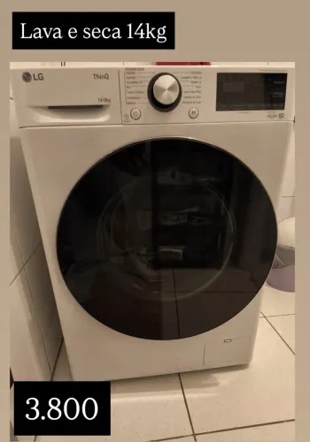 Lava e Seca Smart LG VC4 14kg Branca com IA
