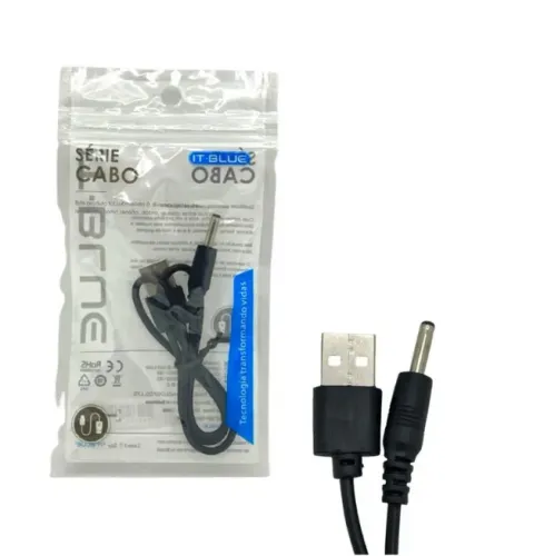 Cabo Usb Alimentação de Energia Dc 3,5mm Usb 