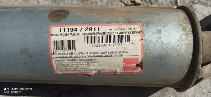 Silencioso traseiro turbo Power (TUPER)
