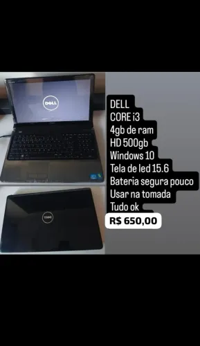 Notebook Dell Core i3 - Achado Raro com Garantia