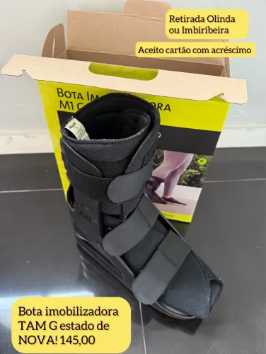Bota imobilizadora TAM G estado de NOVA!