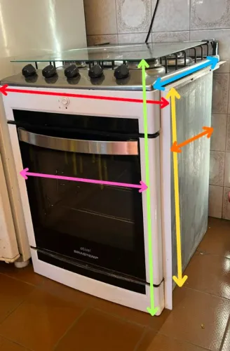 Fogão Brastemp Ative 4 Bocas BF150  (embutir, gás encanado) - ótimo estado