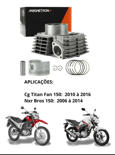KIT CILINDRO TITAN, FAN E BROS 150