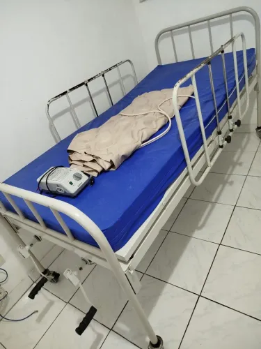 Cama hospitalar+ colchão+ colchão pneumático 