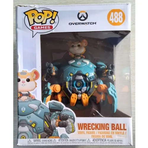 Funko Pop Wrecking Ball #488 Overwatch Super Sized 15 cm