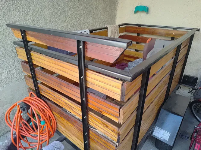 Frete carretinha 2.00x1.20x80 de altura rio e grande rio