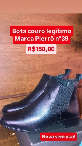 Bota couro legítimo marca Pierrô n°39
