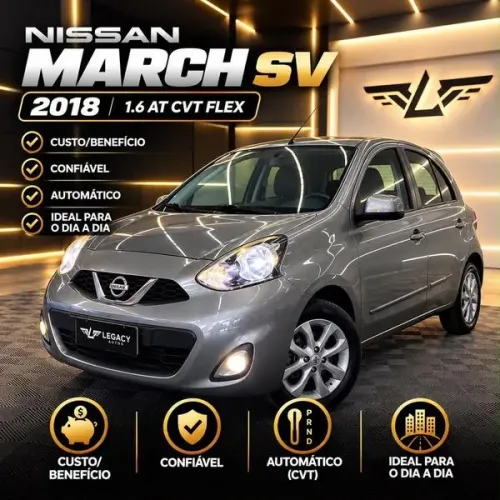Nissan March SV 1.6 16V Flexstart 5P Aut. 2018