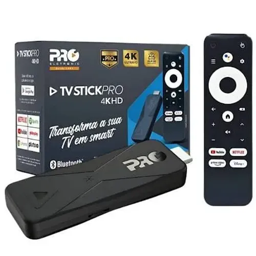 Tv stick 4k HD pro eletrônic controle por voz