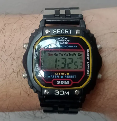 COSMOS Sport - Caixa Aço/Vidro Mineral (Relíquia Anos 80 PZF)
