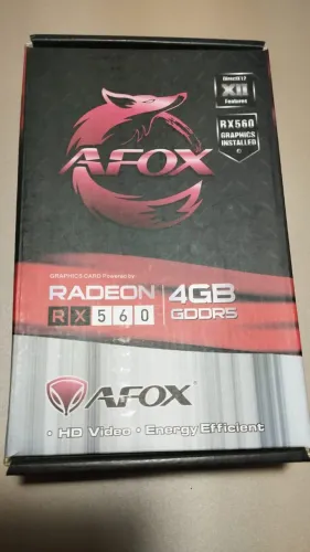 Placa de Vídeo AMD Radeon RX 560 4GB GDDR5 Afox - Com Caixa Original