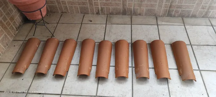 19 Telhas de cerâmica ( novas )