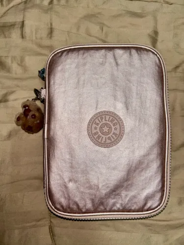 Estojo Kipling 100 Pens Rosa Gold
