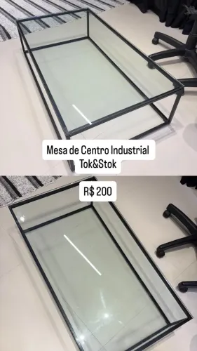 Mesa de Centro industrial Tok&Stok
