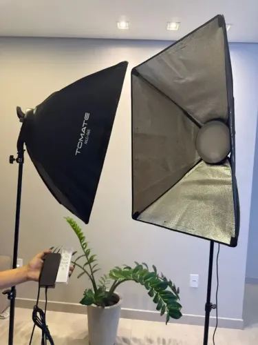Kit Softbox Tomate 120w iluminação foto e video