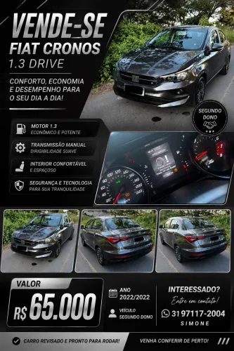 Fiat Cronos Drive 1.3 8V Flex 2022