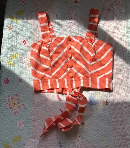 Cropped listrado