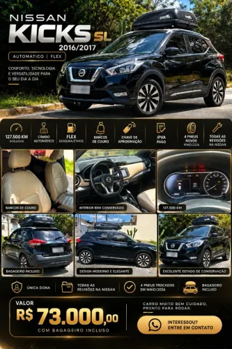 Nissan Kicks SL 1.6 16V Flexstar 5P Aut. 2017