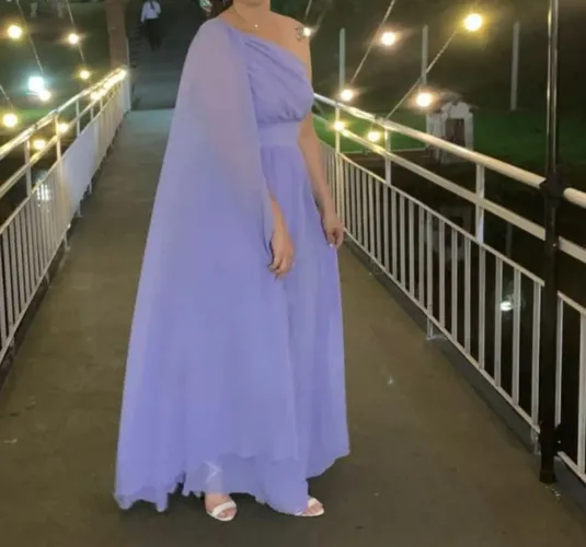 VESTIDO DE FESTA LILÁS USADO APENAS UMA VEZ