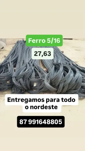 Vergalhão/ferro 5/16