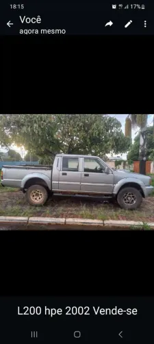 Mitsubishi L200 GLS 2.5 4X4 CD Diesel 2002