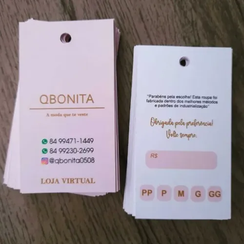 Promoção tempo limitado : 5000 tags personalizados ! Bijuterias e roupas