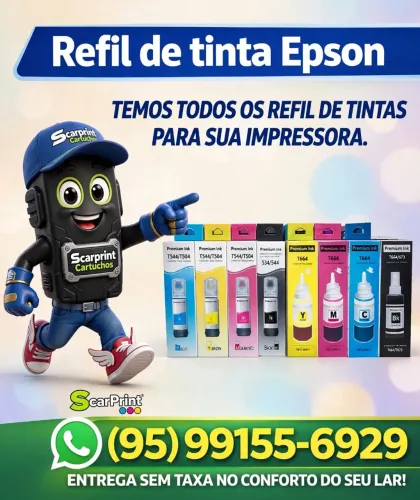 Entrega sem taxa refil de tintas de impressora temos todos os modelos