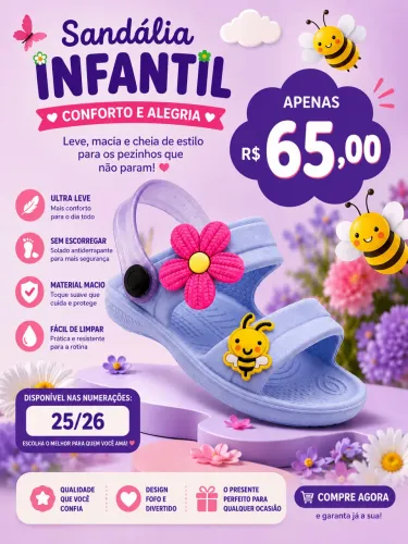 Sandálias infantil 