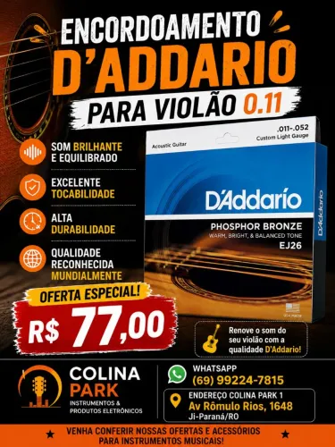 Cordas D'dario violão 0.11