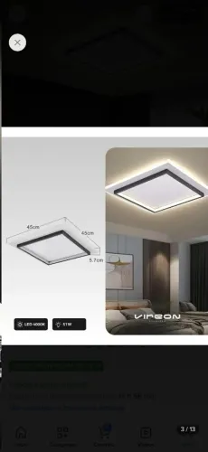 Luminaria led de sobrepor VIREON nova