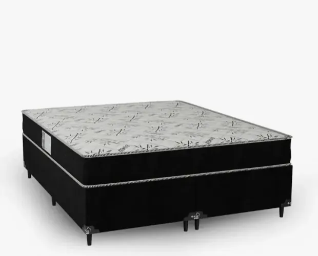 Cama Queen Base Box Duplo