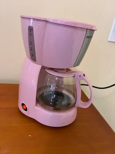 Cafeteira elétrica rosa