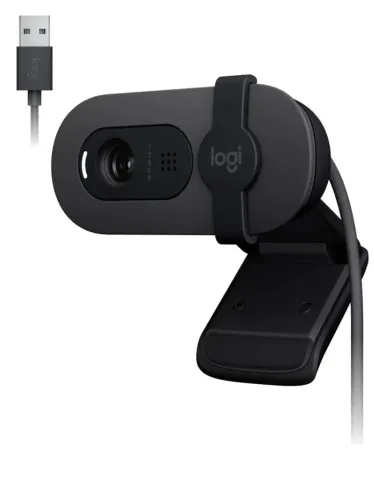 Webcam Full HD logitech Brio 100- grafite/ nova lacrada
